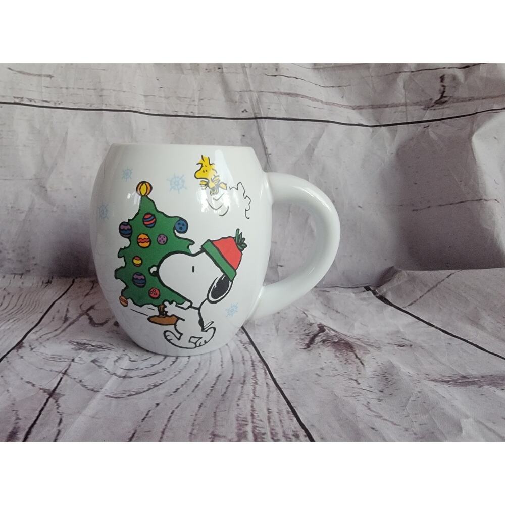 PEANUTS Snoopy Woodstock Christmas Happy Holidays 2013 Vandor Mug